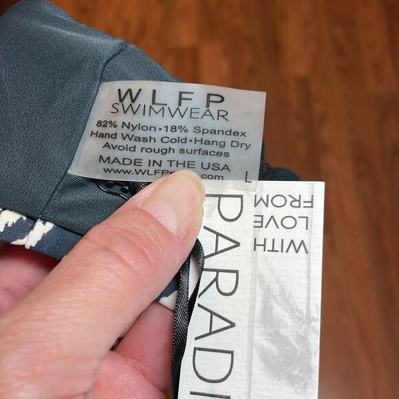 With Love From Paradise TRIBAL | SPORTY BIKINI Set , WLFP, black white, Large - Picture 9 of 9